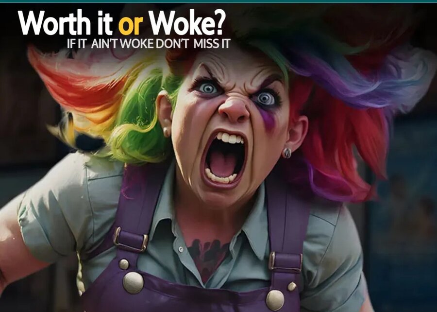 Worth It or Woke website mascot — “If it ain’t woke don’t miss it”